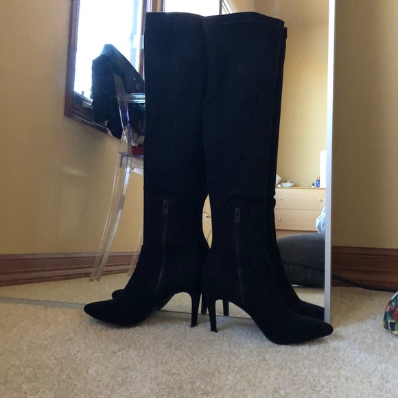 Joie over the knee boots black 9.5 suede - Picture 3 of 6